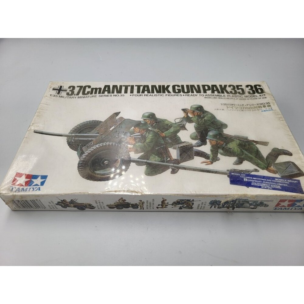 Tamiya 35035 1/35 Scale Military Model Kit German 37mm Anti-Tank Gun PAK35/36